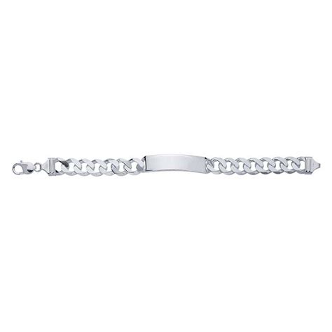 Sterling Silver Curb Chain ID Bracelet - RioGrande