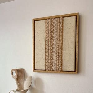 Framed Textile Art, Modern Embroidery, Floating Frame, Fiber Wall ...