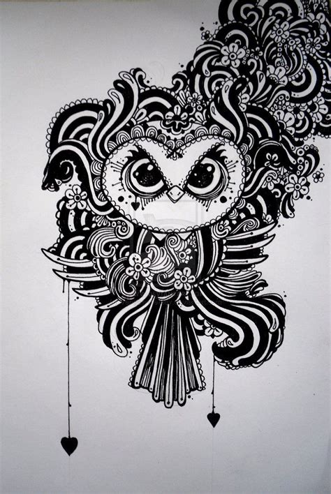 Doodle Art Owl