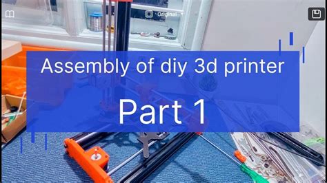 Assembly Diy D Printer Inspired From Prusa Part Assembly Diy