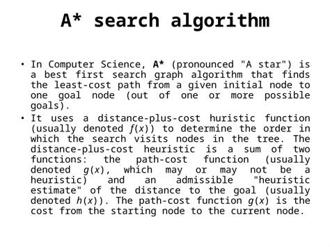 Ppt A Star Algorithm Dokumentips