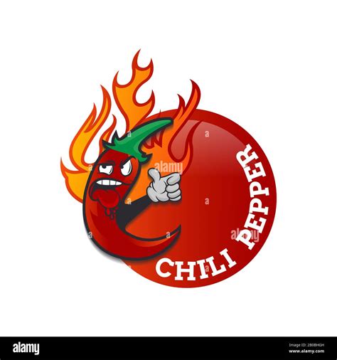 Chili Pepper Cartoon Mascot Logo Plantilla Patr N De Logotipo De