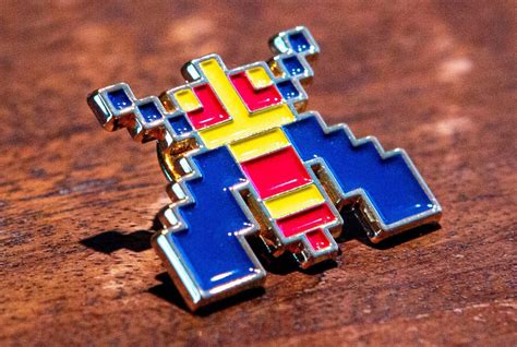 Galaga Enamel Pins Pew Pew Pew Your Lapel