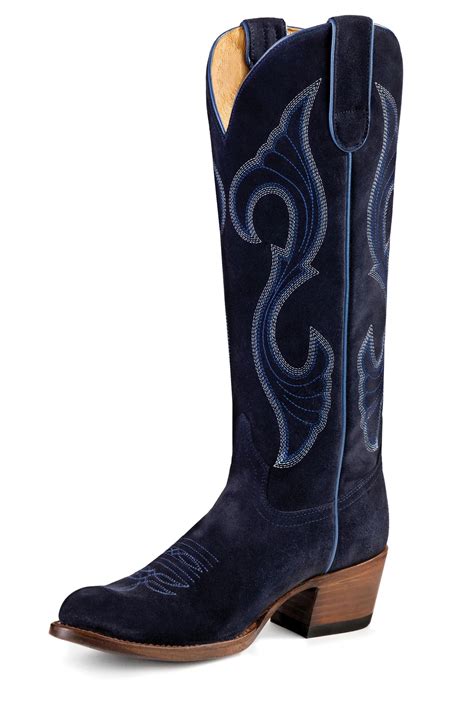 Macie Bean 15 Marine Blue Suede Midnight In Paris Boots M5227