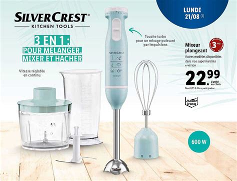 Promo Mixeur Plongeant Silvercrest Chez Lidl Icatalogue Fr