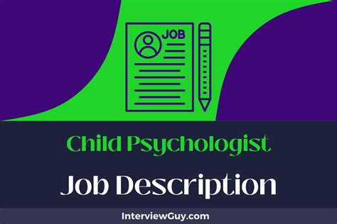 Child Psychologist Job Description [Updated for 2025]