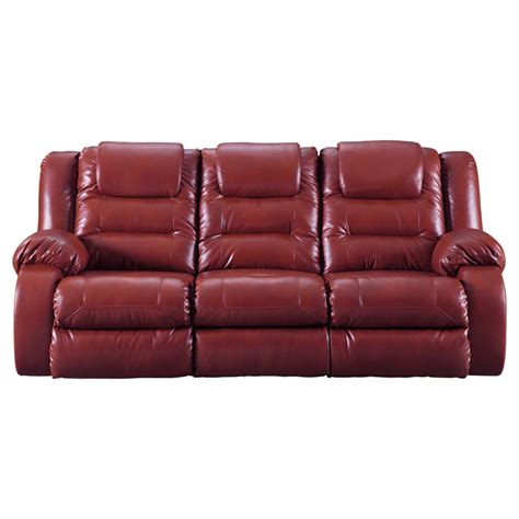 Signature Design By Ashley Vacherie Reclining Sofa Love Seat Faux