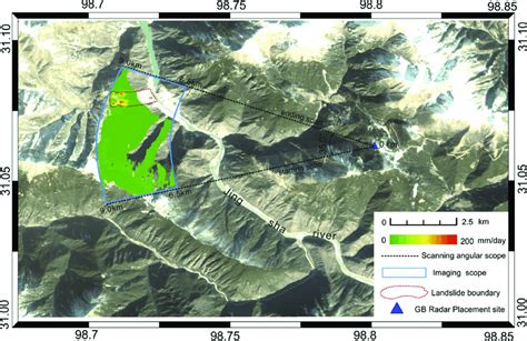 Geocoded Results Of The Mean Velocity Map The Base Map Is Based On