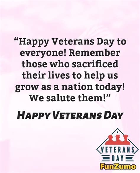 68 Veterans Day Messages and Patriots Quotes – FunZumo