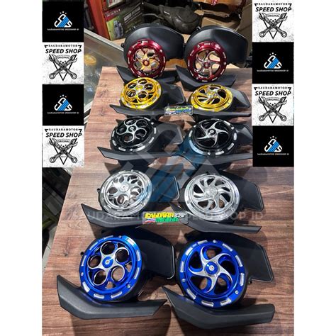 Jual COVER TUTUP KIPAS SET SPINNER CNC PUTAR MODEL VESMET YAMAHA