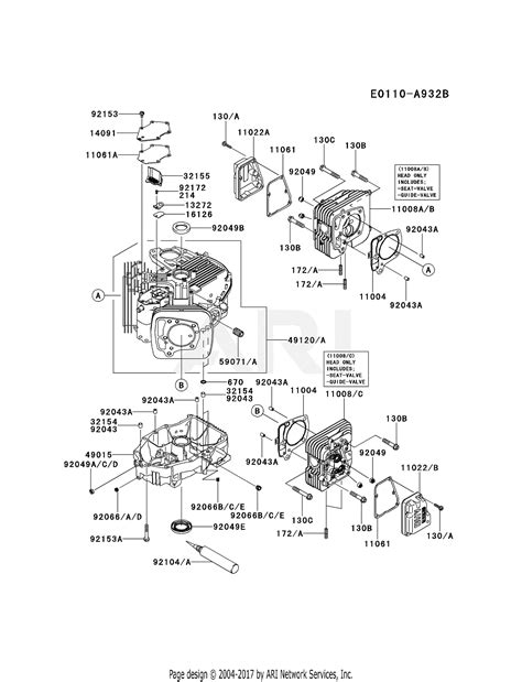 Kawasaki Fr730v Bs15 4 Stroke Engine Fr730v Parts Diagram For Cylinder