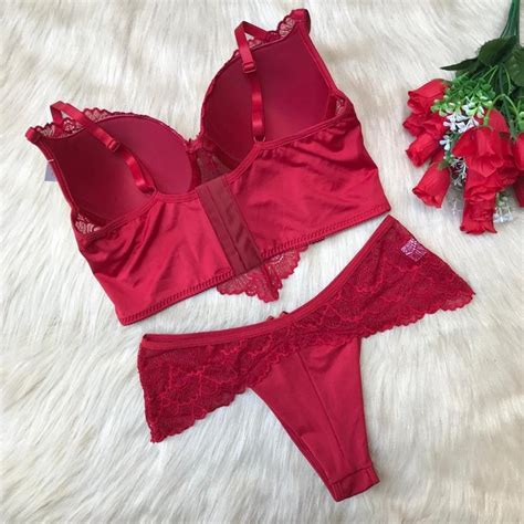 Kit Lingerie Renda Luxo Sutia E Calcinha Fio Lingeries Sexys MercadoLivre
