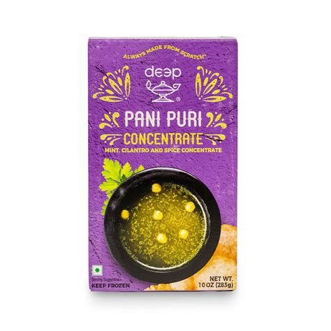 Deep Indian Kitchen Frozen Pani Puri Chutney Concentrate 10 Oz