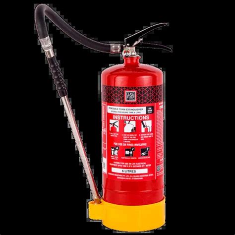 Reliable Service Life Wet Chemical Based Portable Fire Extinguishers Capacity 6 Kg At 1200000