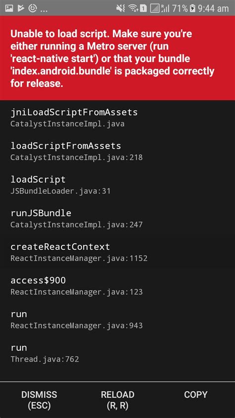 Unable To Load Script Make Sure You Re Either Running A Metro Server