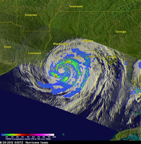 Nasa S Trmm Satellite Sees Hurricane Isaac Drench Louisian Flickr