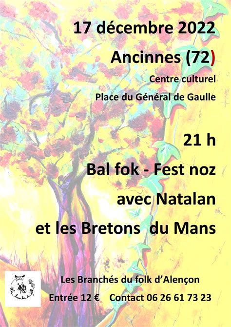 Bal folk Fest noz 17 décembre 2022 à Ancinnes