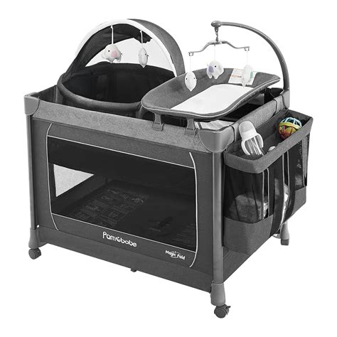 Amazon Pamo Babe Second Setup In Playard For Babies Heavy Duty Steel Frame For