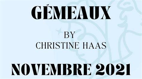 Horoscope Gémeaux ♊️ Novembre 2021 🎃 Youtube