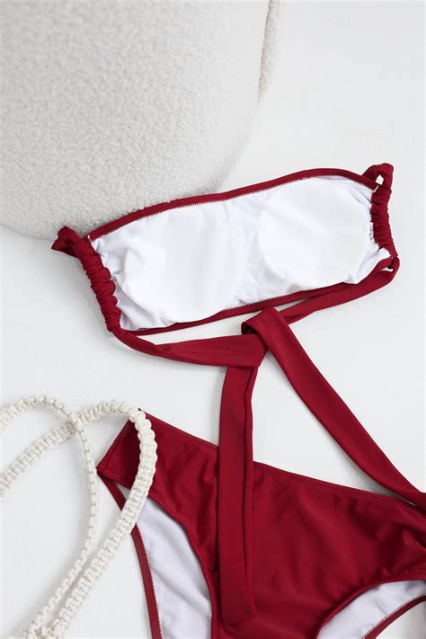 HALTER PIECE BIKINI SET IN OLIVE TOPAZETTE