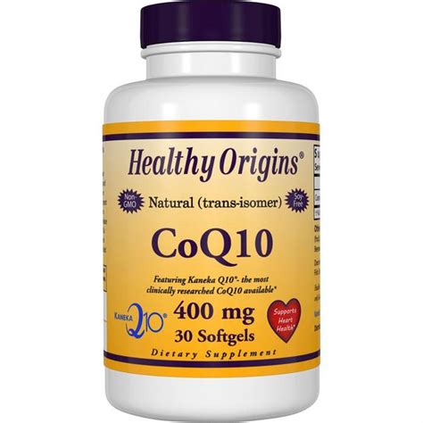 Healthy Origins Coq10 Kaneka Q10 400 Mg 30 Softgels