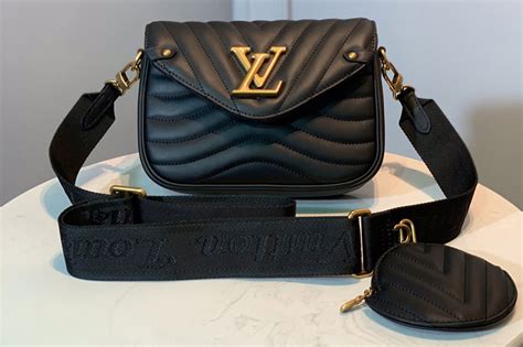 Louis Vuitton M Lv Multi Pochette New Wave Bag In Black Calf