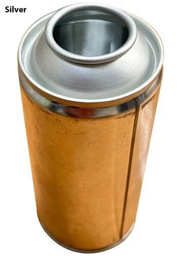 Silver Cylindrical Ml Aerosol Empty Can For Spray Paint At Rs