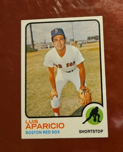 1973 Topps Luis Aparicio HOF 165 Boston Red Sox Set Break Near Mint Or