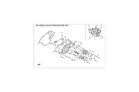 Steel Gasket Left Crankcase Cover Cfmoto Oem Gr