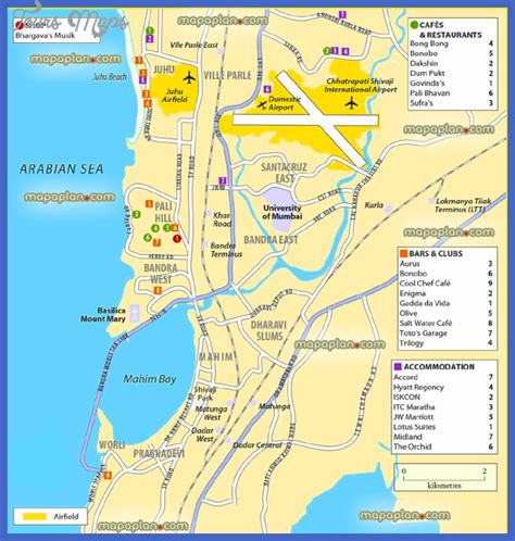 Mumbai Map Tourist Attractions