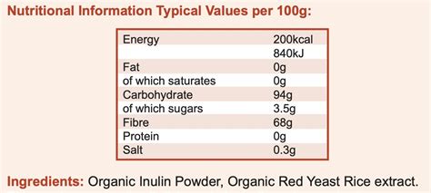 Organic Inulin RicePure I For Normal Blood Cholesterol Levels Golden