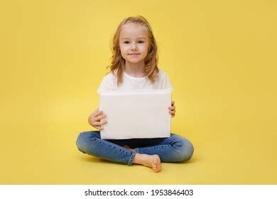 Happy Little Girl Box Book Her Stock Photo 1953846403 | Shutterstock