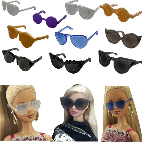 New 5 Pcs Fashion Sunglasses Modern Wear Glasses For Barbie 1 6 Doll Accessories Girls Doll 