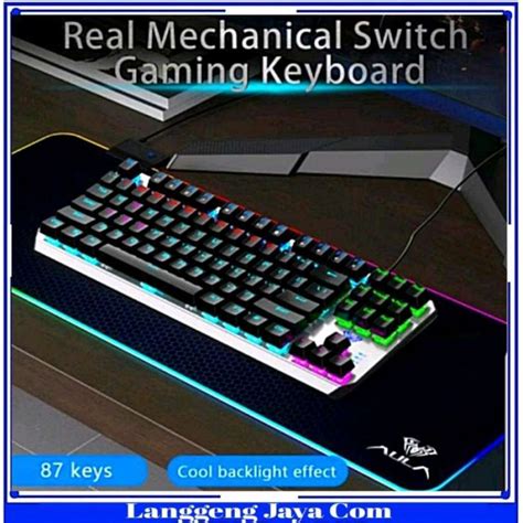 Promo Keyboard Gaming Mechanical Aula F 2067 TKL K RGD Blue Switch New