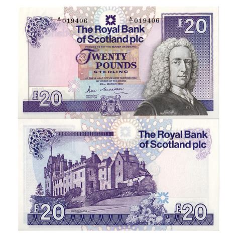 Banknote Scotland Pound Unc Mynumi