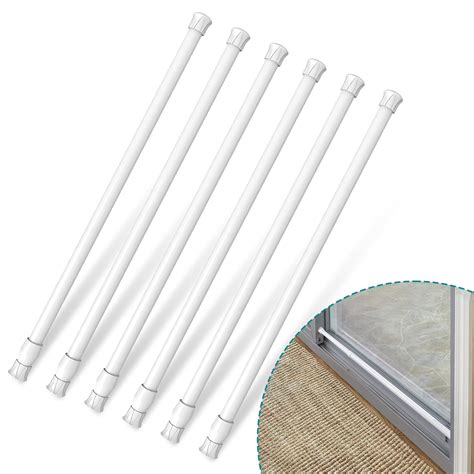 Snapklik.com : KUANVE 6 Pack Window Security Bars, Adjustable Sliding