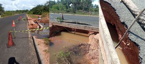 Trecho da BR 222 é interditado devido a estragos causados pelas chuvas