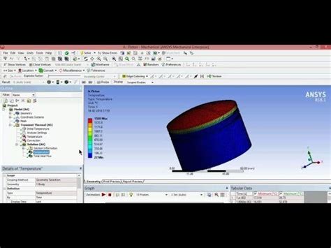 Transient Thermal Analysis On Piston Structure Ansys Workbench