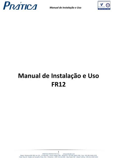 Pdf Manual De Instala O E Uso Fr Pdf Filea Vida Til Do