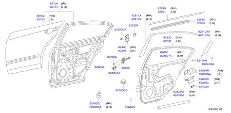 Diagram Rear Door Panel Fitting For Your Nissan