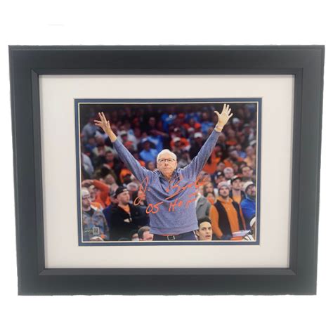 Jim Boeheim Autographed Photo with Arms Out