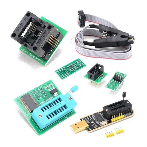 Usb Programmer Kit With Sop Clip Eeprom Burner Bios Flasher Spi Flash