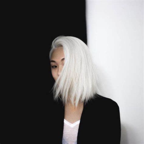 Pin By Macy Jo On A S I A N Blonde Asian Long White Hair Hair