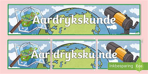 Aardrykskunde Vertoonbanier Twinkl