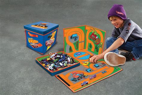 Snapklik Hot Wheels Tara Toy ZipBin Car Storage Cube Unzip To Convert Into A Playmat