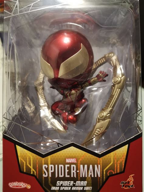 Hot Toys Cosbaby Iron Spider Man Armor Suit Marvel 蜘蛛俠 興趣及遊戲 玩具 遊戲類 Carousell