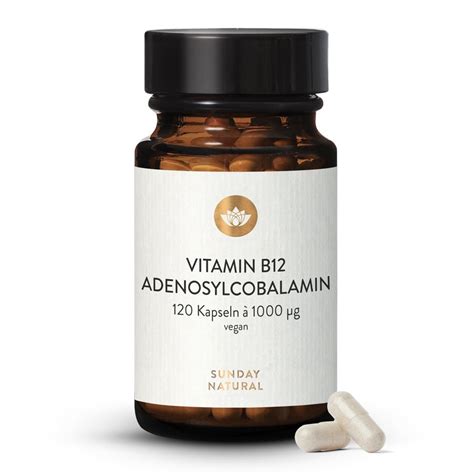 Vitamin B12 Depot 1000µg Adenosylcobalamin Vegan 120 Kapseln