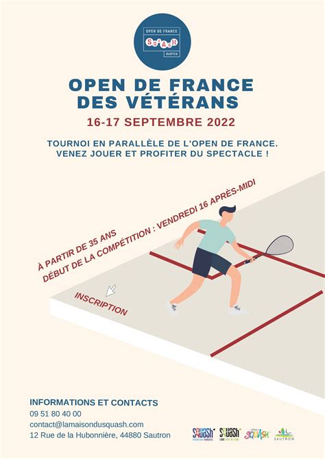 Ligue De Squash Pdl • Open De France De Squash Nantes 2022