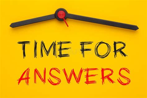 Time For Answers Concept Stock Photo Image Of Clock 124014358