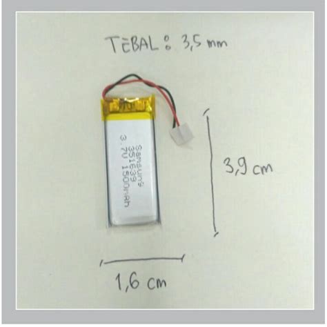 Jual Baterai Lipo Lithium Ion Polymer V Mah Samsung